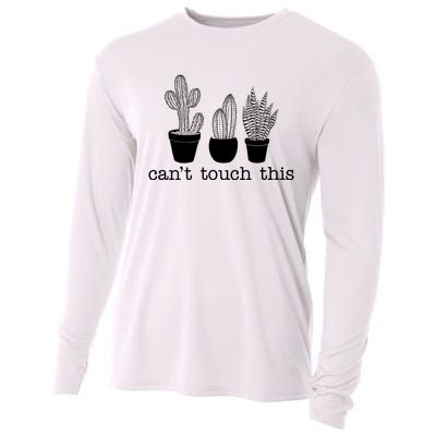 Can't Touch This Funny Cactus Cooling Performance Long Sleeve Crew