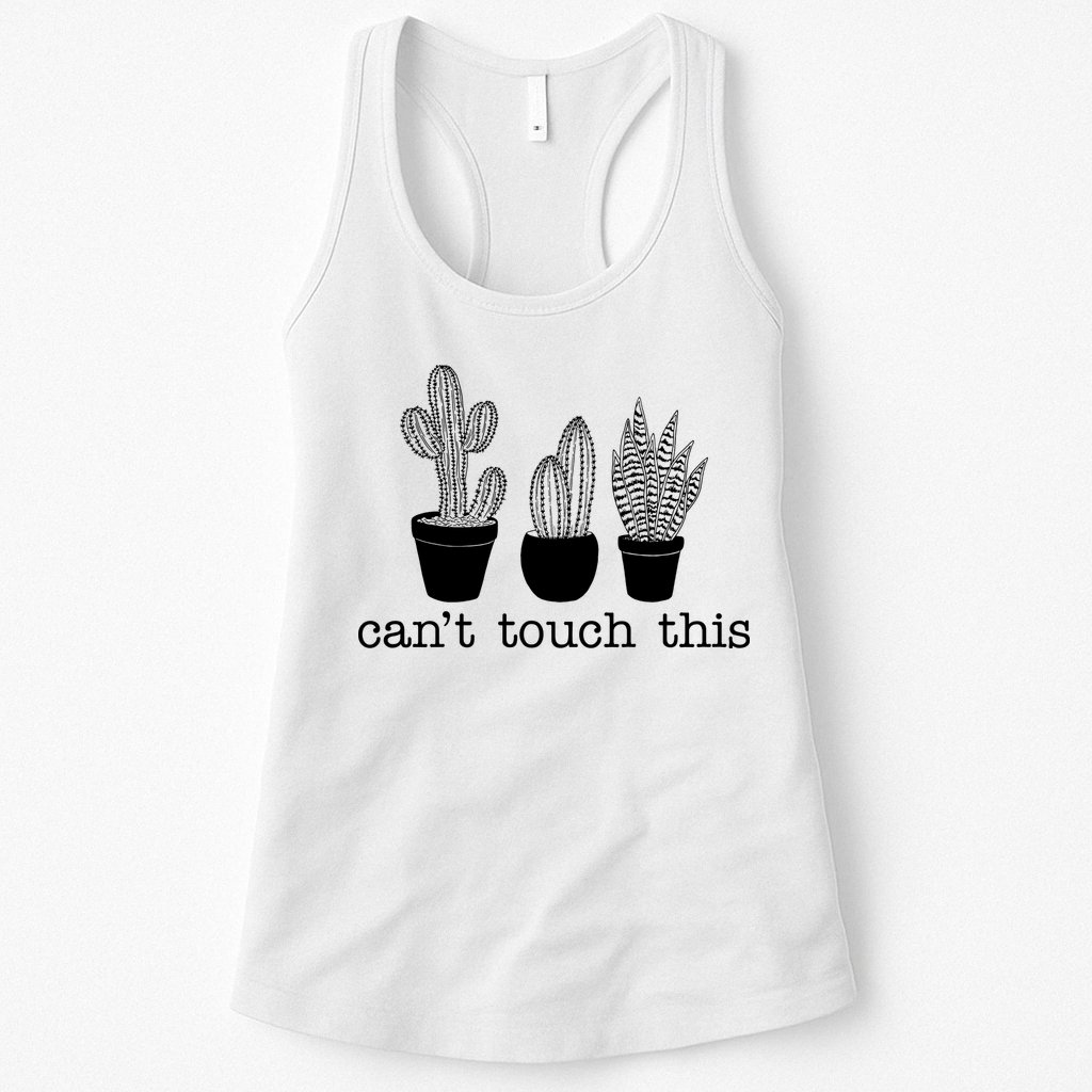 Can't Touch This Funny Cactus Womens Tank Top