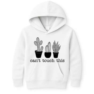Can't Touch This Funny Cactus Kids Hoodie