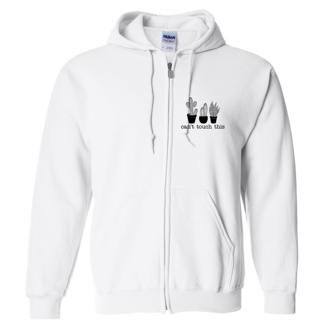 Can't Touch This Funny Cactus Full Zip Hoodie