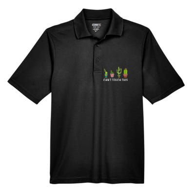 CanT Touch This Cacti Succulents Cactus Love Plants Gifts Men's Origin Performance Pique Polo