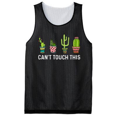 CanT Touch This Cacti Succulents Cactus Love Plants Gifts Mesh Reversible Basketball Jersey Tank