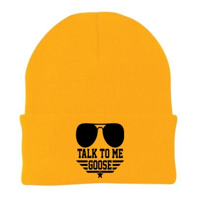 Cool Talk To Me Goose Knit Cap Winter Beanie