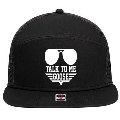 Cool Talk To Me Goose 7 Panel Mesh Trucker Snapback Hat