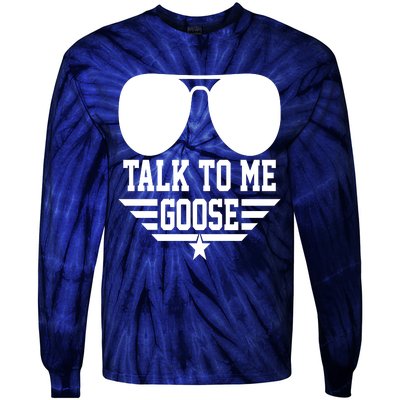 Cool Talk To Me Goose Tie-Dye Long Sleeve Shirt