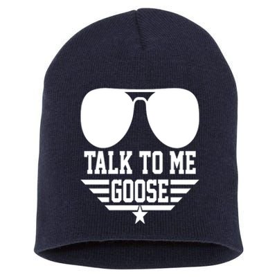 Cool Talk To Me Goose Short Acrylic Beanie