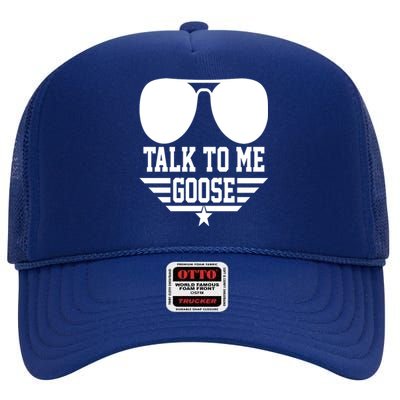 Cool Talk To Me Goose High Crown Mesh Back Trucker Hat