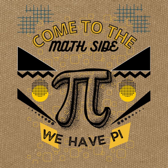 Come To The Math Side We Have Pi Math Pi Day Teacher Cotton Canvas Backpack