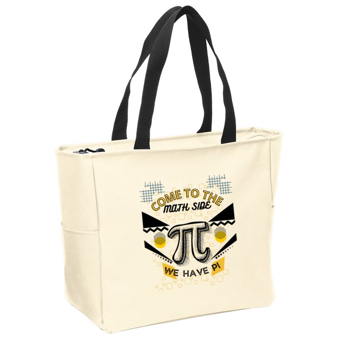 Come To The Math Side We Have Pi Math Pi Day Teacher Zip Tote Bag