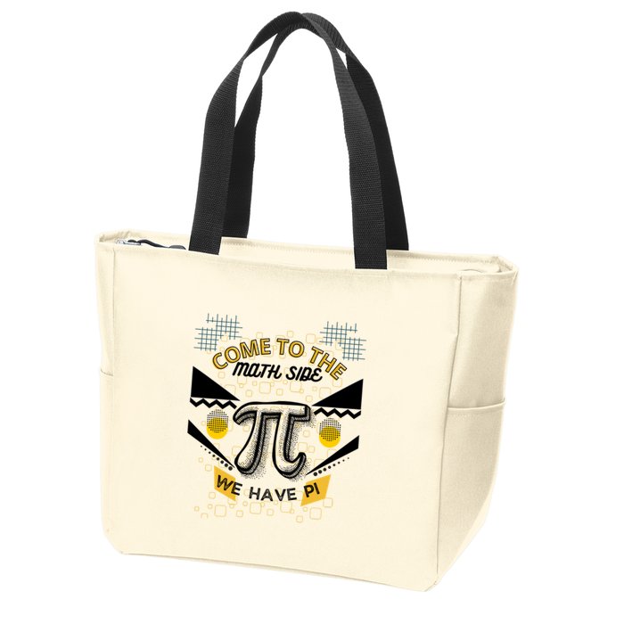 Come To The Math Side We Have Pi Math Pi Day Teacher Zip Tote Bag