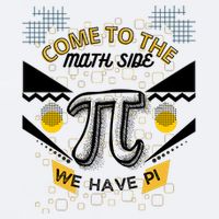 Come To The Math Side We Have Pi Math Pi Day Teacher Sueded Cloud Jersey T-Shirt