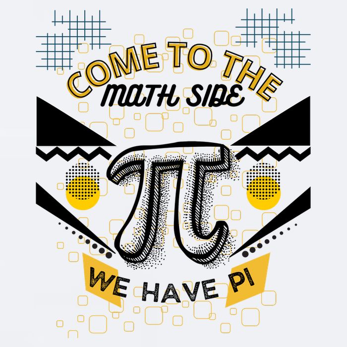 Come To The Math Side We Have Pi Math Pi Day Teacher Sueded Cloud Jersey T-Shirt