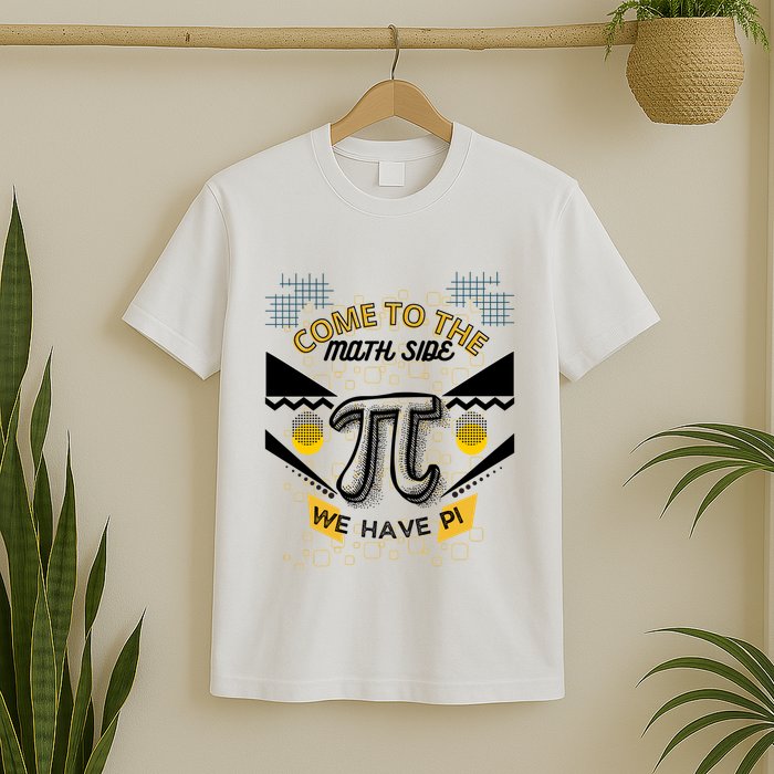 Come To The Math Side We Have Pi Math Pi Day Teacher T-Shirt