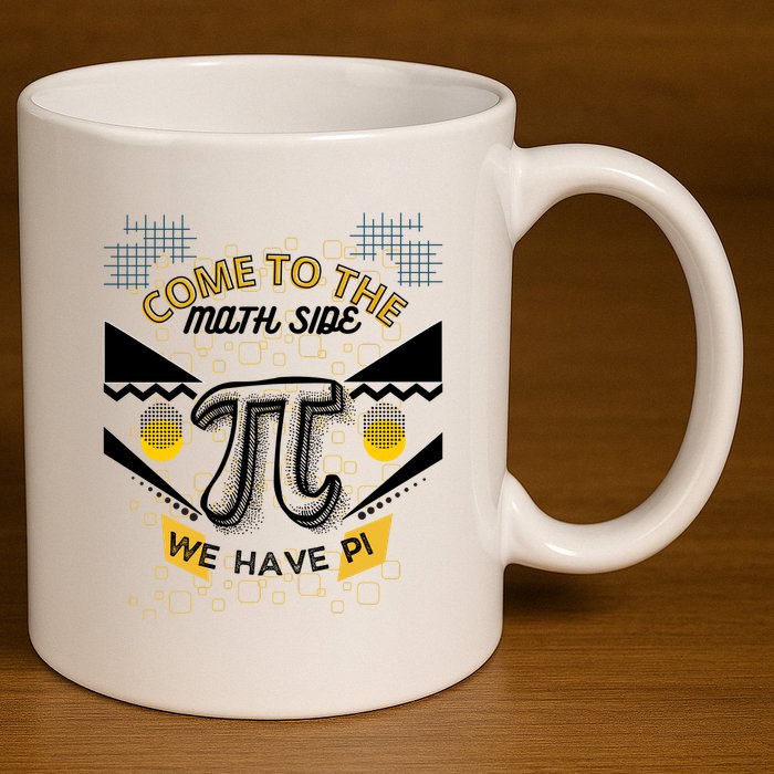Come To The Math Side We Have Pi Math Pi Day Teacher 11oz C Handle Ceramic Mug