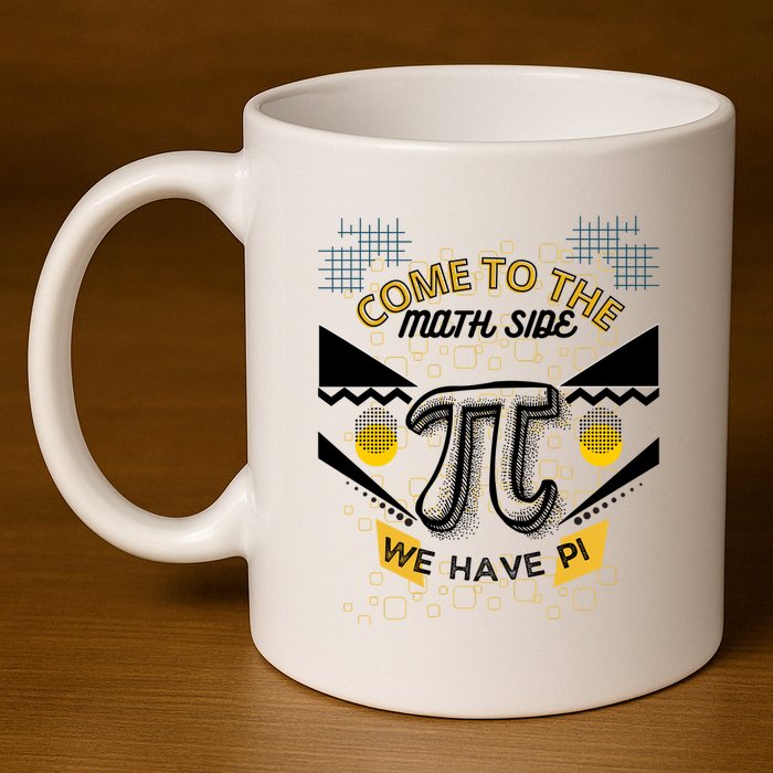 Come To The Math Side We Have Pi Math Pi Day Teacher 11oz C Handle Ceramic Mug