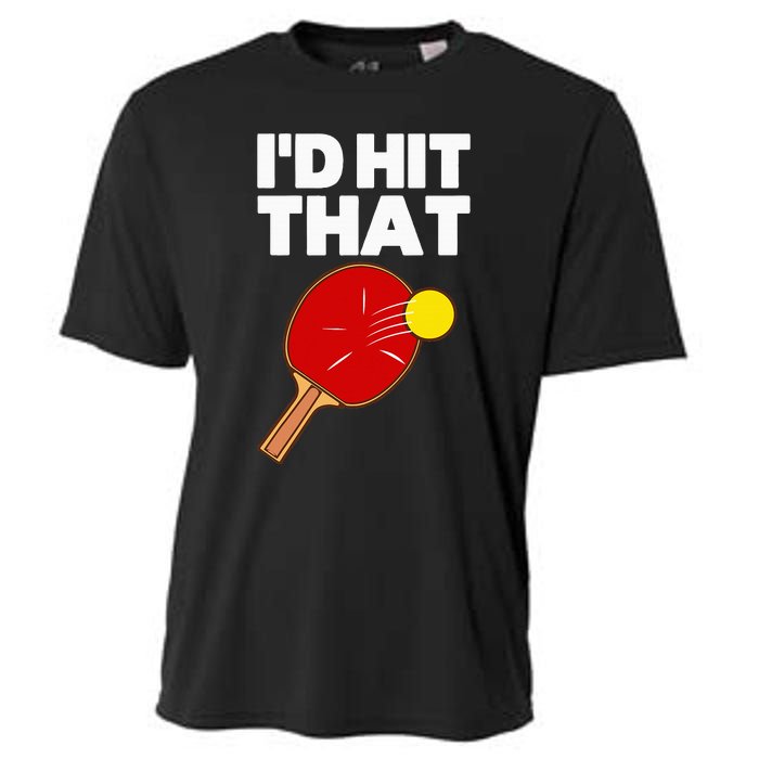 Cool Table Tennis Design Game Ping Pong Lovers Cooling Performance Crew T-Shirt