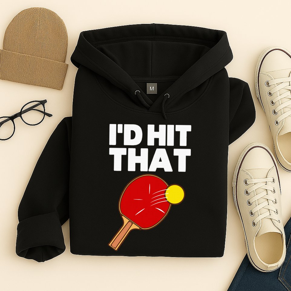 Cool Table Tennis Design Game Ping Pong Lovers Hoodie