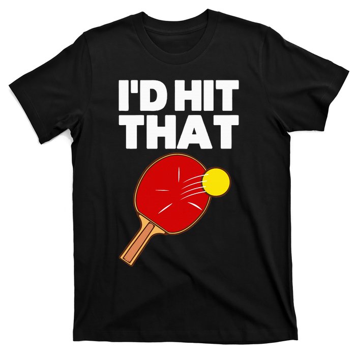 Cool Table Tennis Design Game Ping Pong Lovers T-Shirt