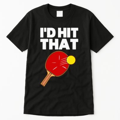 Cool Table Tennis Design Game Ping Pong Lovers Tall T-Shirt