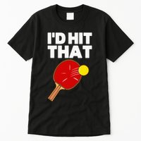 Cool Table Tennis Design Game Ping Pong Lovers Tall T-Shirt