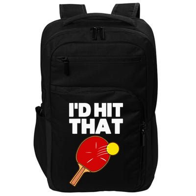 Cool Table Tennis Design Game Ping Pong Lovers Impact Tech Backpack