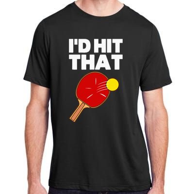 Cool Table Tennis Design Game Ping Pong Lovers Adult ChromaSoft Performance T-Shirt