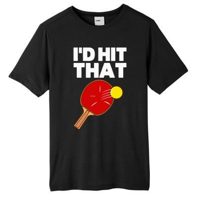 Cool Table Tennis Design Game Ping Pong Lovers Tall Fusion ChromaSoft Performance T-Shirt