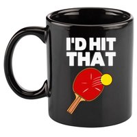 Cool Table Tennis Design Game Ping Pong Lovers 11oz C Handle Ceramic Mug