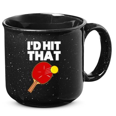 Cool Table Tennis Design Game Ping Pong Lovers 15oz Campfire Ceramic Mug