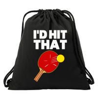 Cool Table Tennis Design Game Ping Pong Lovers Drawstring Bag