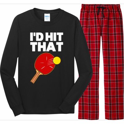 Cool Table Tennis Design Game Ping Pong Lovers Long Sleeve Pajama Set