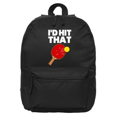 Cool Table Tennis Design Game Ping Pong Lovers 16 in Basic Backpack