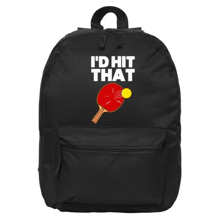 Cool Table Tennis Design Game Ping Pong Lovers 16 in Basic Backpack