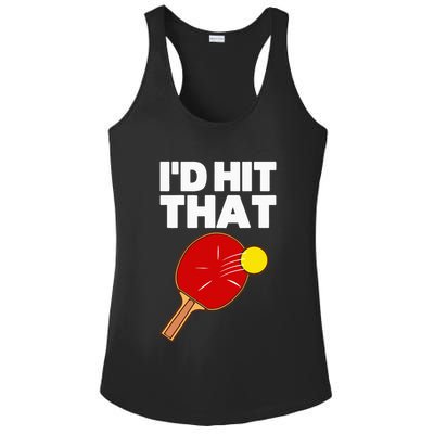 Cool Table Tennis Design Game Ping Pong Lovers Ladies PosiCharge Competitor Racerback Tank