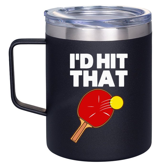 Cool Table Tennis Design Game Ping Pong Lovers 12oz Stainless Steel Coffee Mug