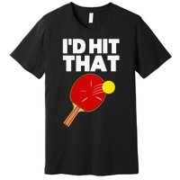 Cool Table Tennis Design Game Ping Pong Lovers Premium T-Shirt