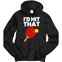 Cool Table Tennis Design Game Ping Pong Lovers Tie Dye Hoodie