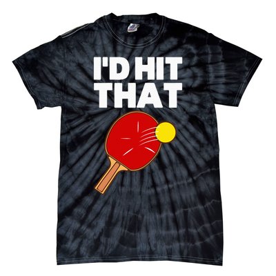 Cool Table Tennis Design Game Ping Pong Lovers Tie-Dye T-Shirt