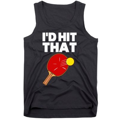 Cool Table Tennis Design Game Ping Pong Lovers Tank Top