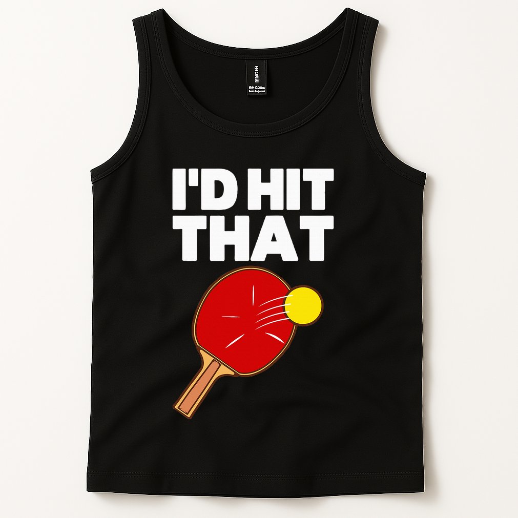 Cool Table Tennis Design Game Ping Pong Lovers Tank Top