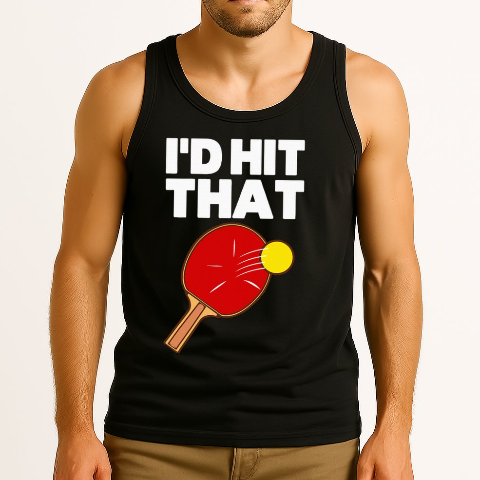Cool Table Tennis Design Game Ping Pong Lovers Tank Top