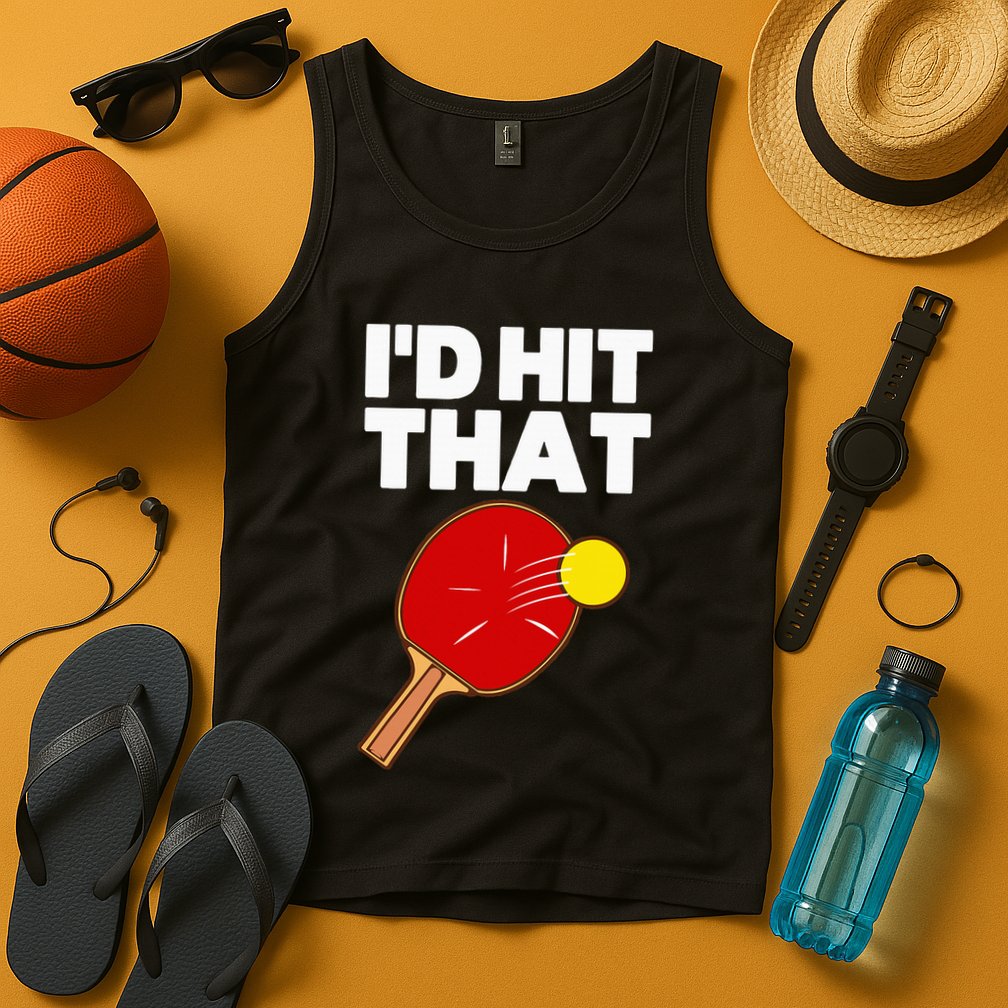 Cool Table Tennis Design Game Ping Pong Lovers Tank Top