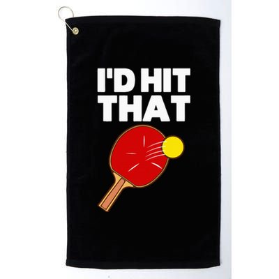 Cool Table Tennis Design Game Ping Pong Lovers Platinum Collection Golf Towel