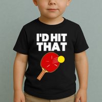 Cool Table Tennis Design Game Ping Pong Lovers Toddler T-Shirt