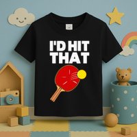 Cool Table Tennis Design Game Ping Pong Lovers Toddler T-Shirt