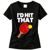Cool Table Tennis Design Game Ping Pong Lovers Womens T-Shirt