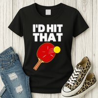 Cool Table Tennis Design Game Ping Pong Lovers Womens T-Shirt