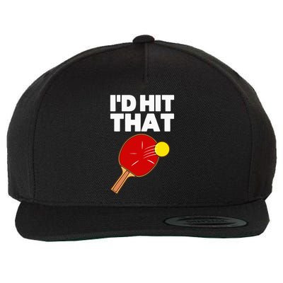 Cool Table Tennis Design Game Ping Pong Lovers Wool Snapback Cap