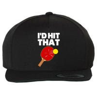Cool Table Tennis Design Game Ping Pong Lovers Wool Snapback Cap