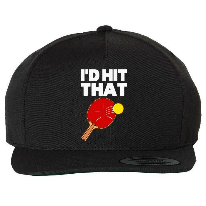 Cool Table Tennis Design Game Ping Pong Lovers Wool Snapback Cap